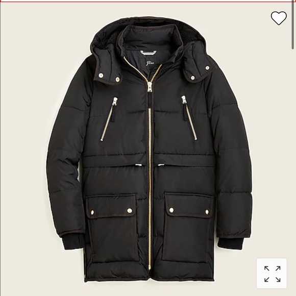 JCrew petite Chateau puffer jacket with PrimaLoft - Picture 1 of 14